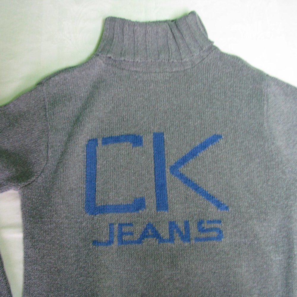Vintageย Calvin Klein SpelloutโTurtleneckโSweater